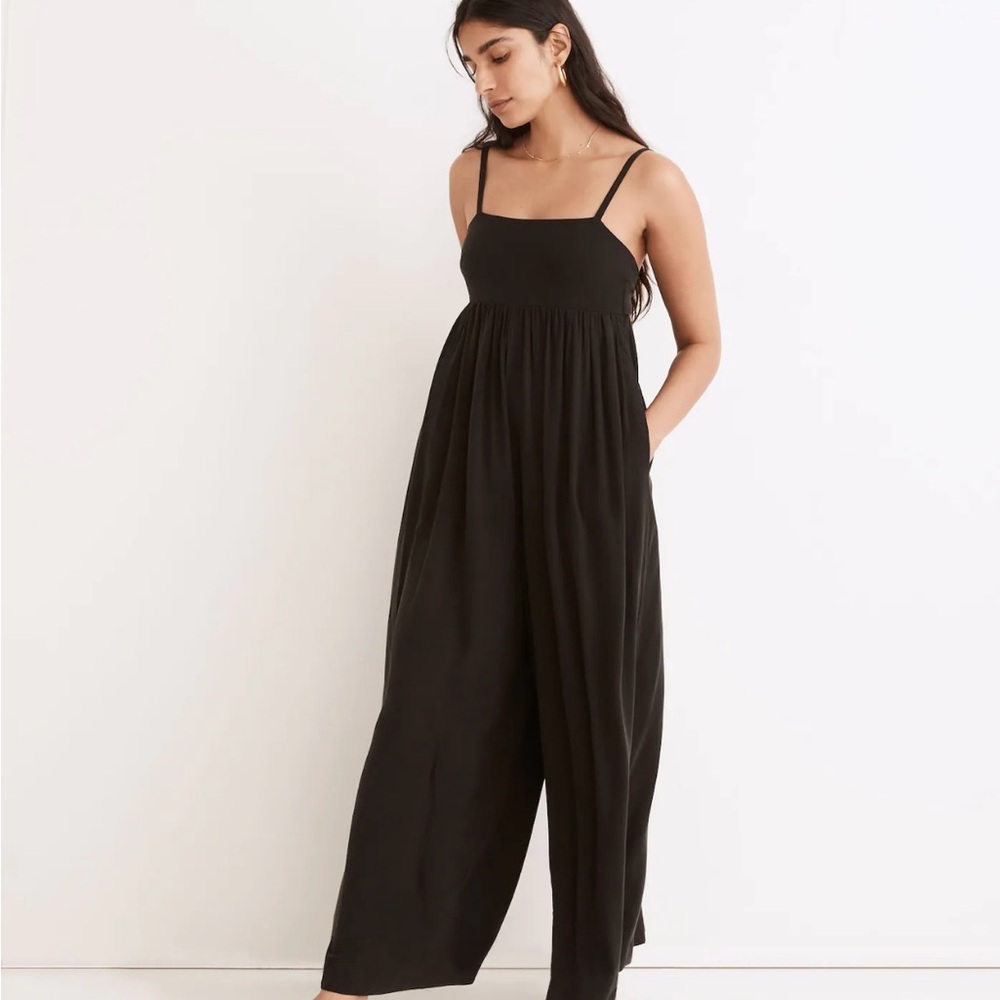 Madewell Tie-back wide leg jumpsuit